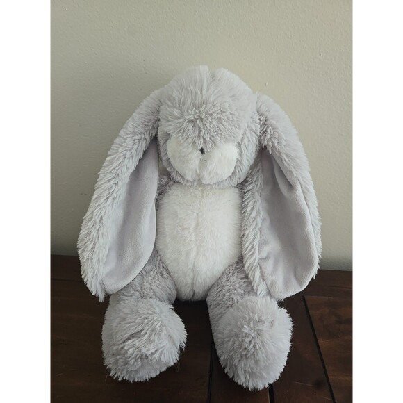 Bunnies By The Bay Nibble Bunny Gray Plush 9" Stuffed Animal Soft Toy Lovey - Picture 1 of 5